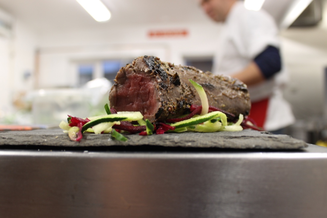 Spiced rum venison carpaccio - I mean seriously - this is my new favourite thing ever!