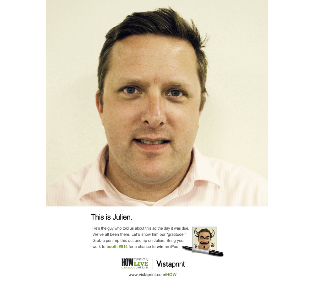 Teaser Ad - served as an entry ticket to iPad Contest | Designers: Amy Kunberger, Dave Caron, Copywriter: Jen Gibson