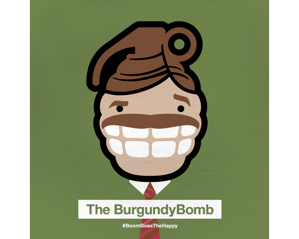 Day 1: The BurgundyBomb | Designed with Phil Davis