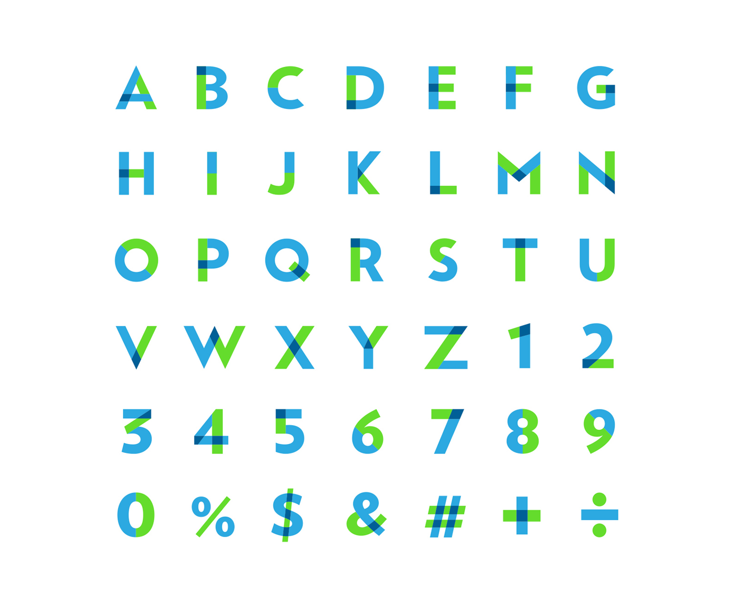 Custom Stencil Typeface