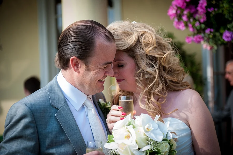 Bride and Groom at The Lawn in Rochford Essex