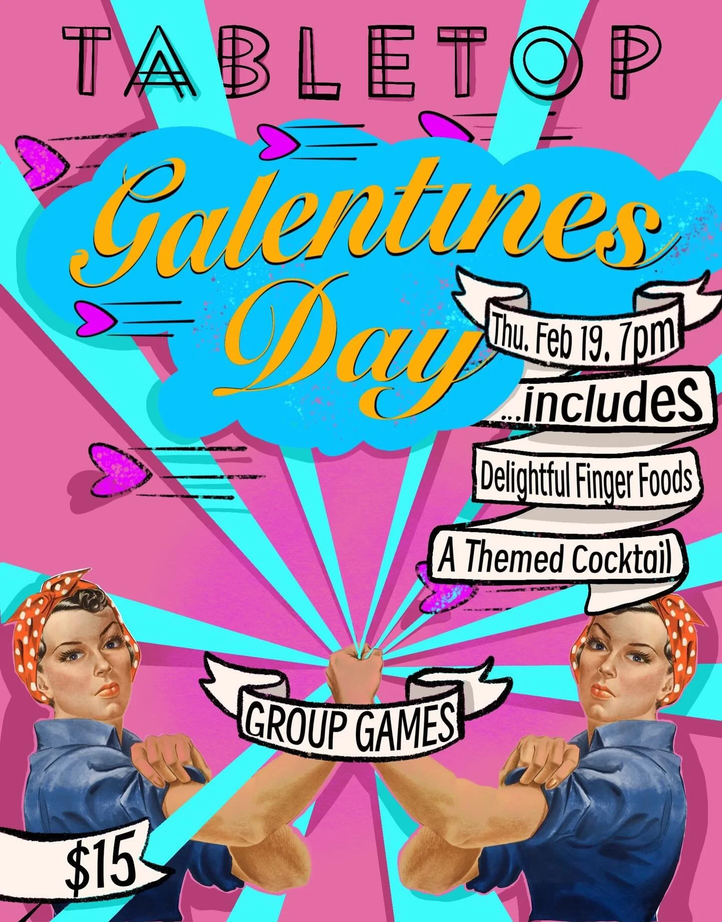 Join us for a galentine&rsquo;s day gathering. A little late, but so what. Hallmark holidays are made up anyways - but our need for community, compassion, and a bit of whimsy is pretty flippin real right now.

$15 Tickets include, 

- an array of fab