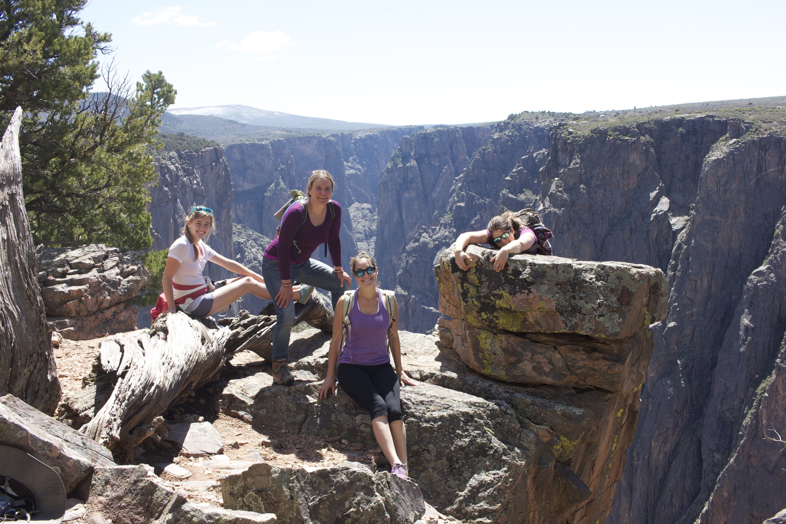 All the talented & beautiful residents on a hike in the black canyon