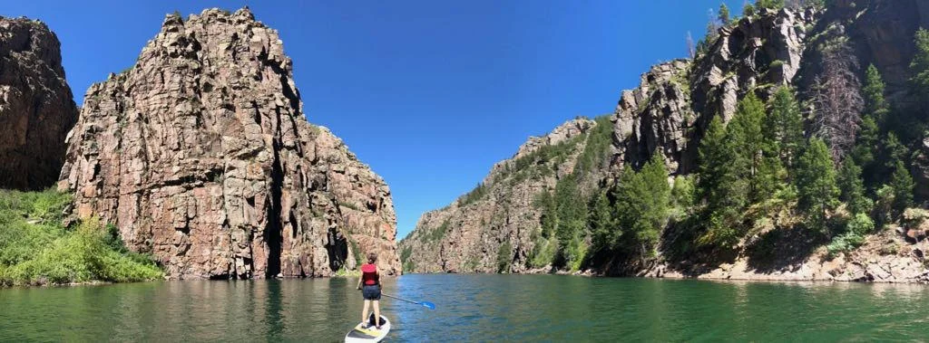 My wife and kids joined me for the last two weeks of the residency. We went standup paddle boarding in Black Canyon with fellow resident Caroline Cooper. Thanks Elsewhere for welcoming my family.