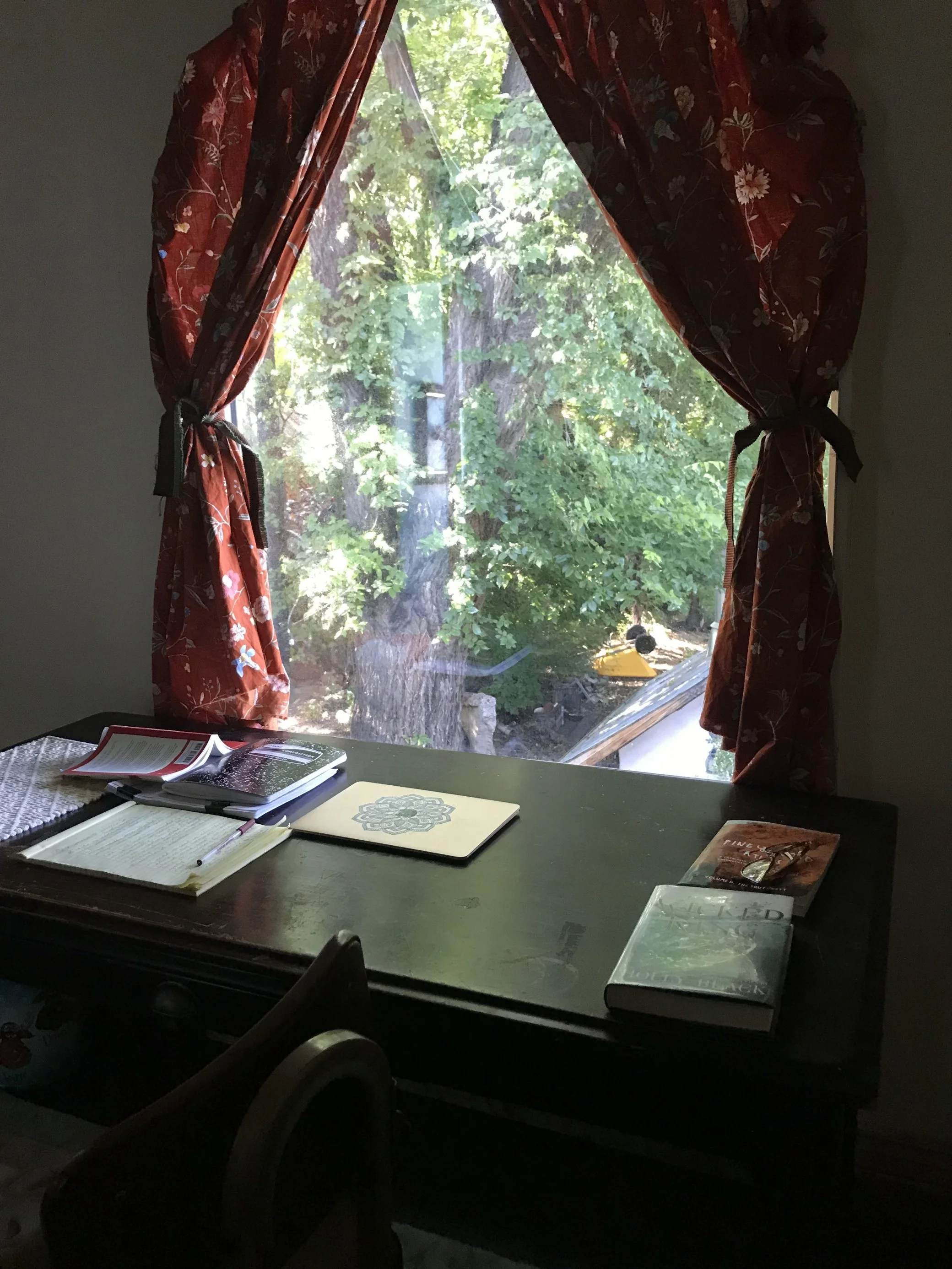 My desk and view at Elsewhere