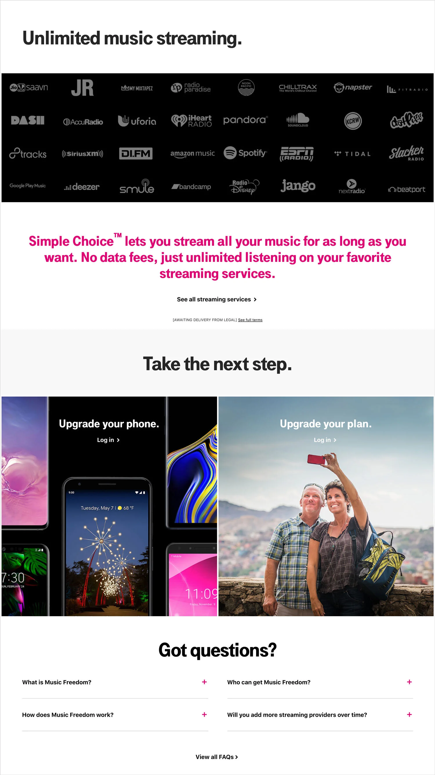 This page was designed in Photoshop and AEM.