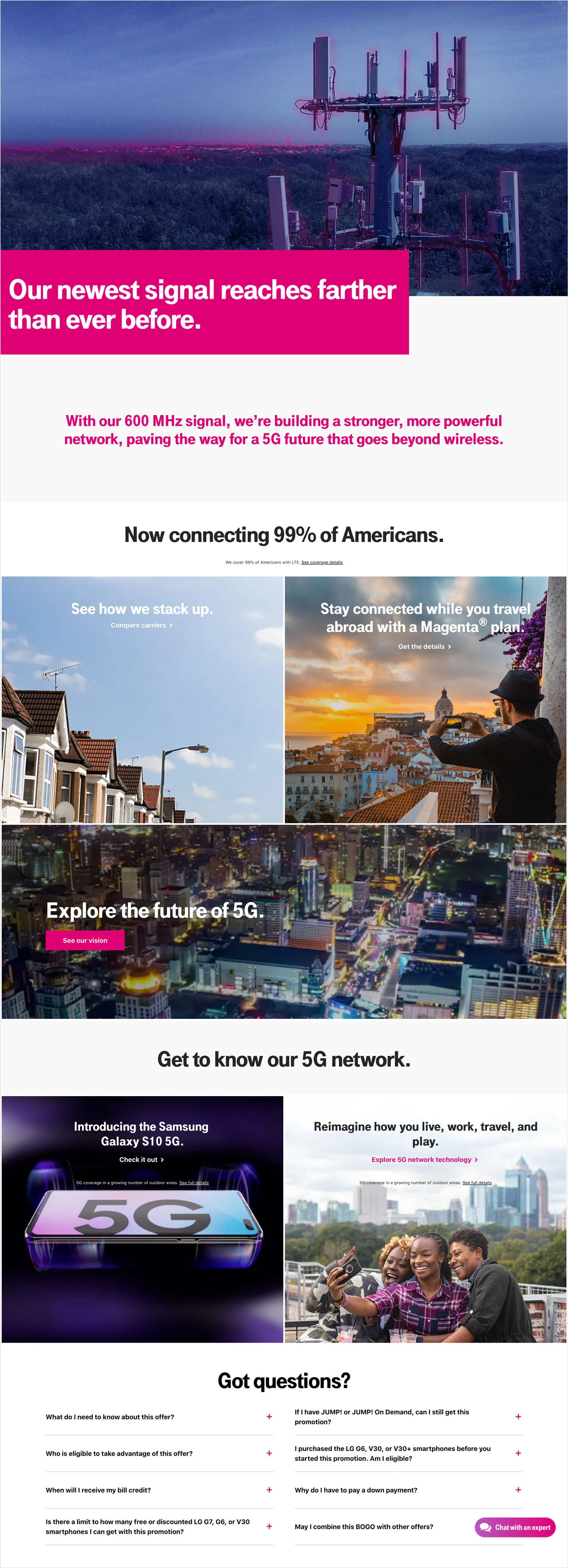 Cell tower with multiple antennas in a landscape setting during dusk.