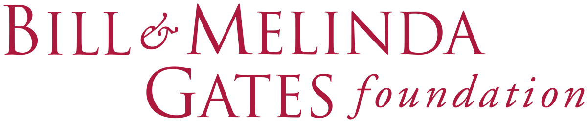 Logo of the Bill & Melinda Gates Foundation with text in black and dark purple.