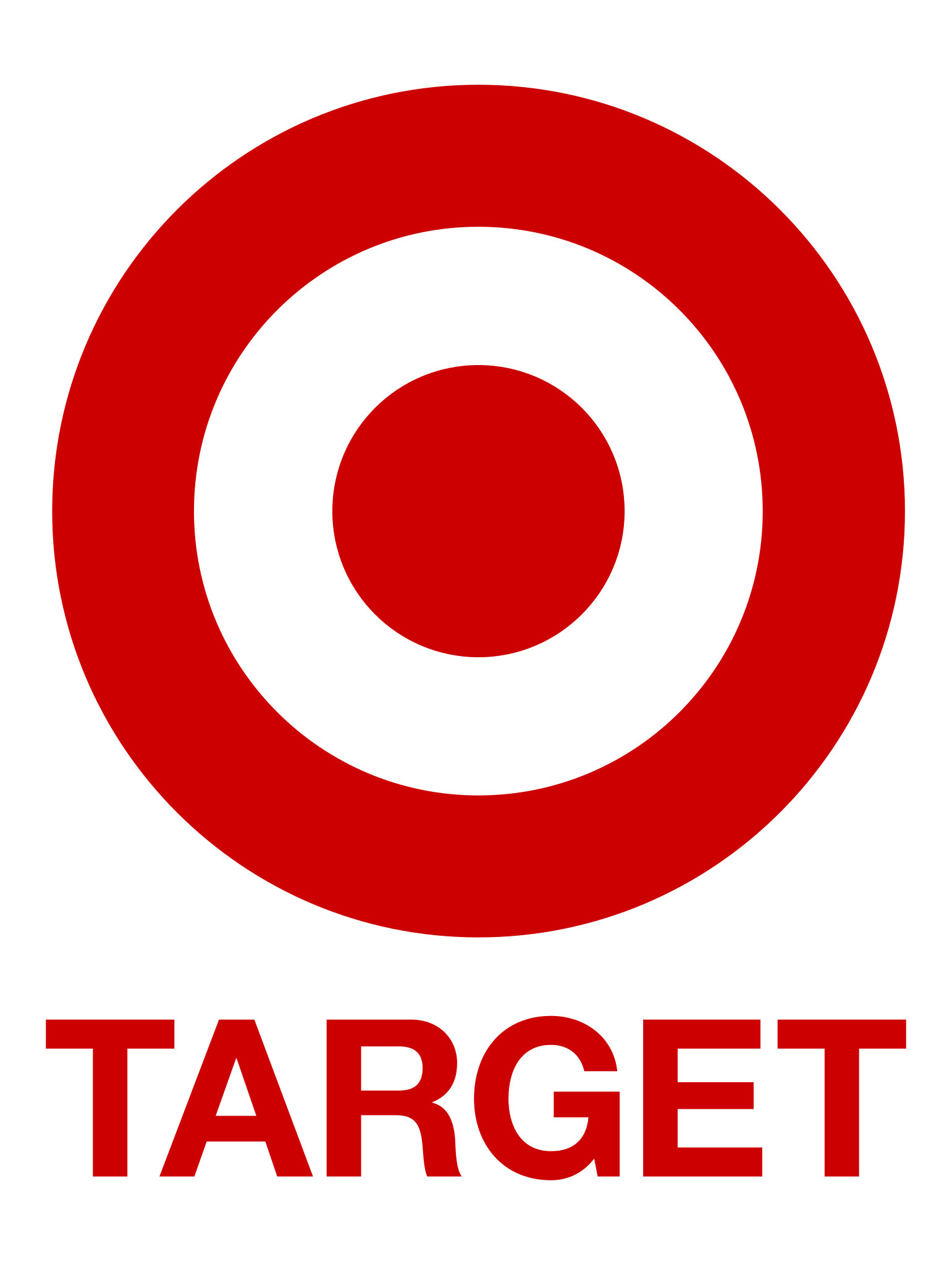 Target logo with concentric circles in red and black and the word 'TARGET' beneath.