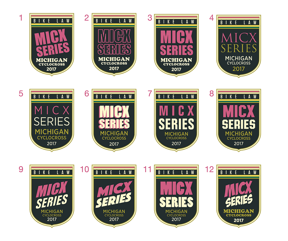 Bike Law Cyclocross Series Logo Variations