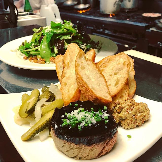 Chicken Liver P&acirc;te with red wine gel&eacute;e, pickled fennel, Dijon mustard and acme baguette crostini -
-
-
-
-
#garibaldissf #nowrongwaysf #richmonddistrict #marinasf #pacificheights #colevalley #citybythebay #sfliving #sfeats #howsfseessf #