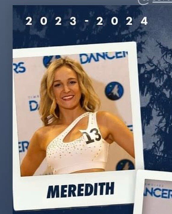 Another season as a Minnesota Timberwolves dancer! We are so proud of you Meredith!