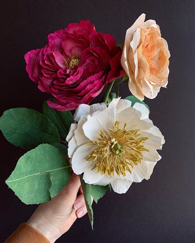 Offering up some paper florals to celebrate Mother&rsquo;s Day weekend. These blooms are symbols of love and respect for how the world fits together. I know moms are holding many things together, keeping families going, especially at this time. Happy