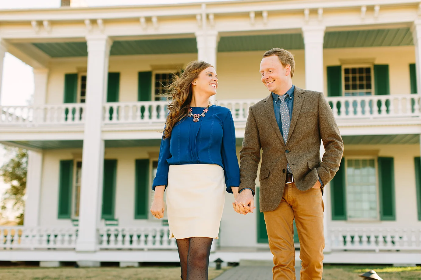 Laura and Jonathan's Engagement Session,  Carnton Plantation and Downtown Franklin