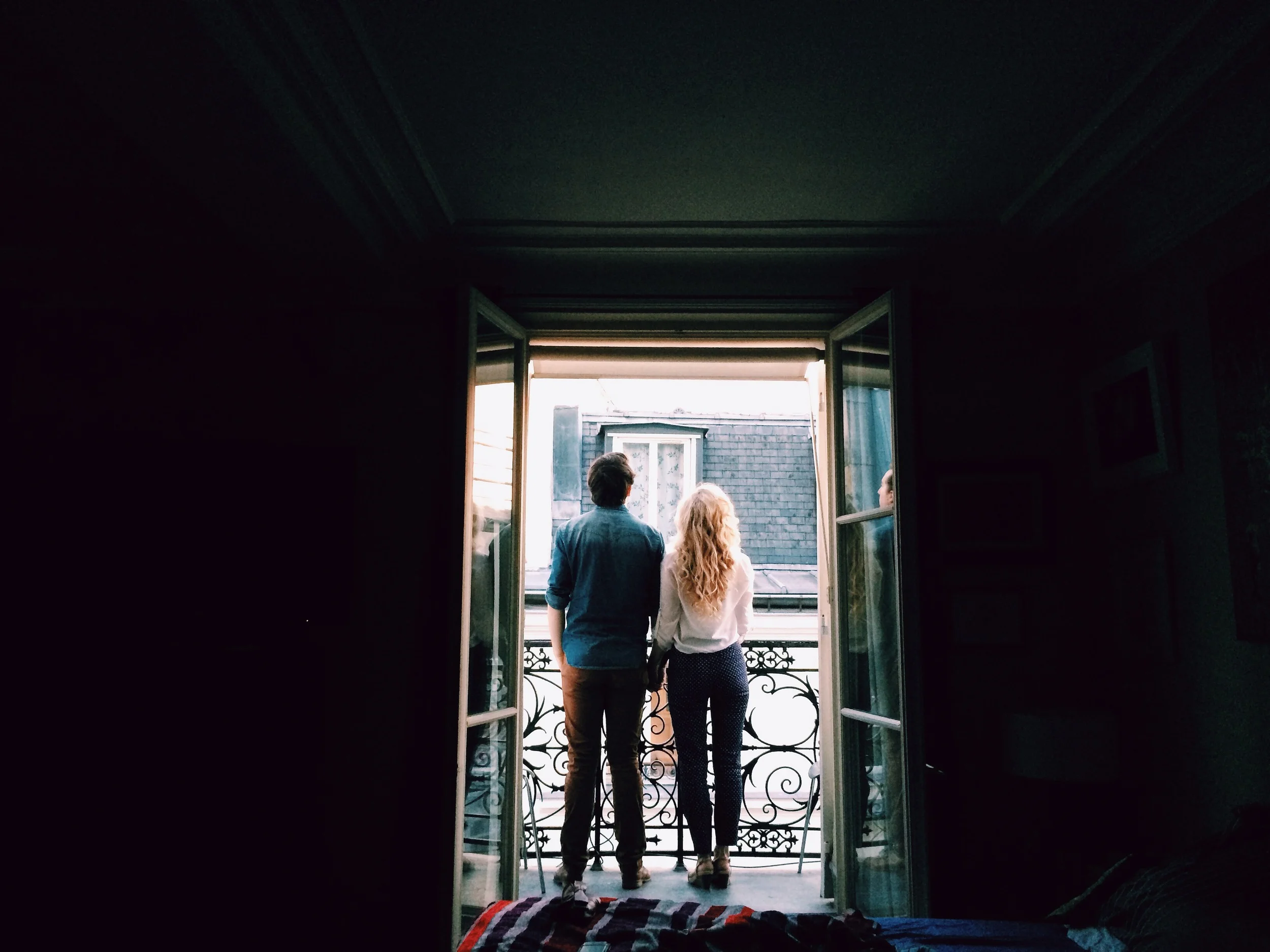 Our balcony in Paris