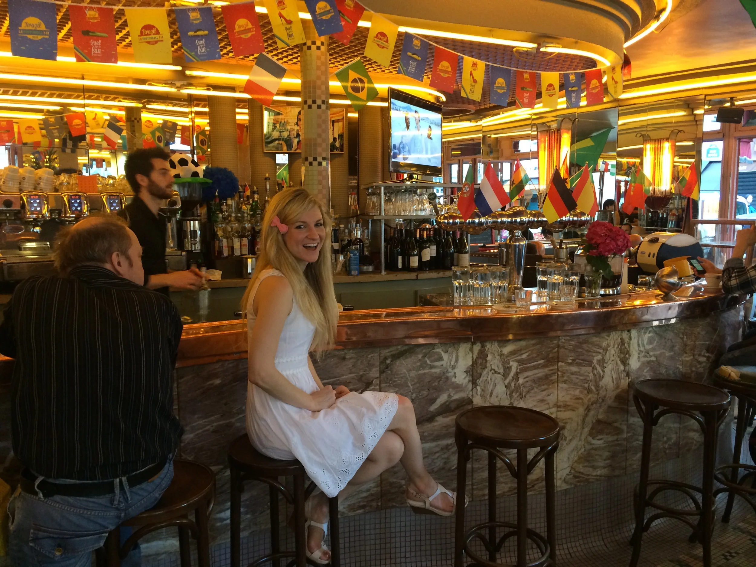 At the cafe Amelie worked at in the movie, Amelie!