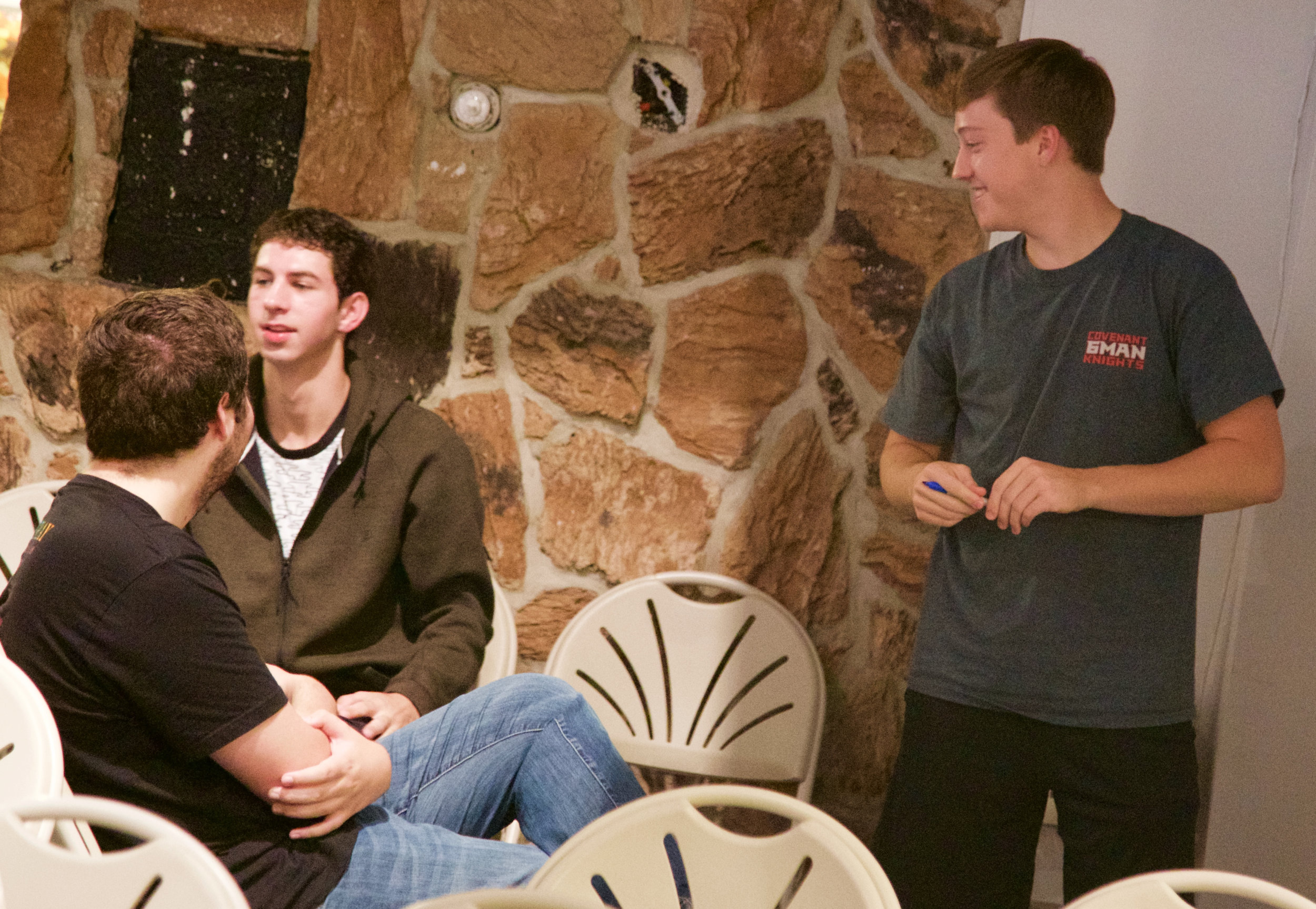 The guys discussing the definition and distinction of “Empathy.”