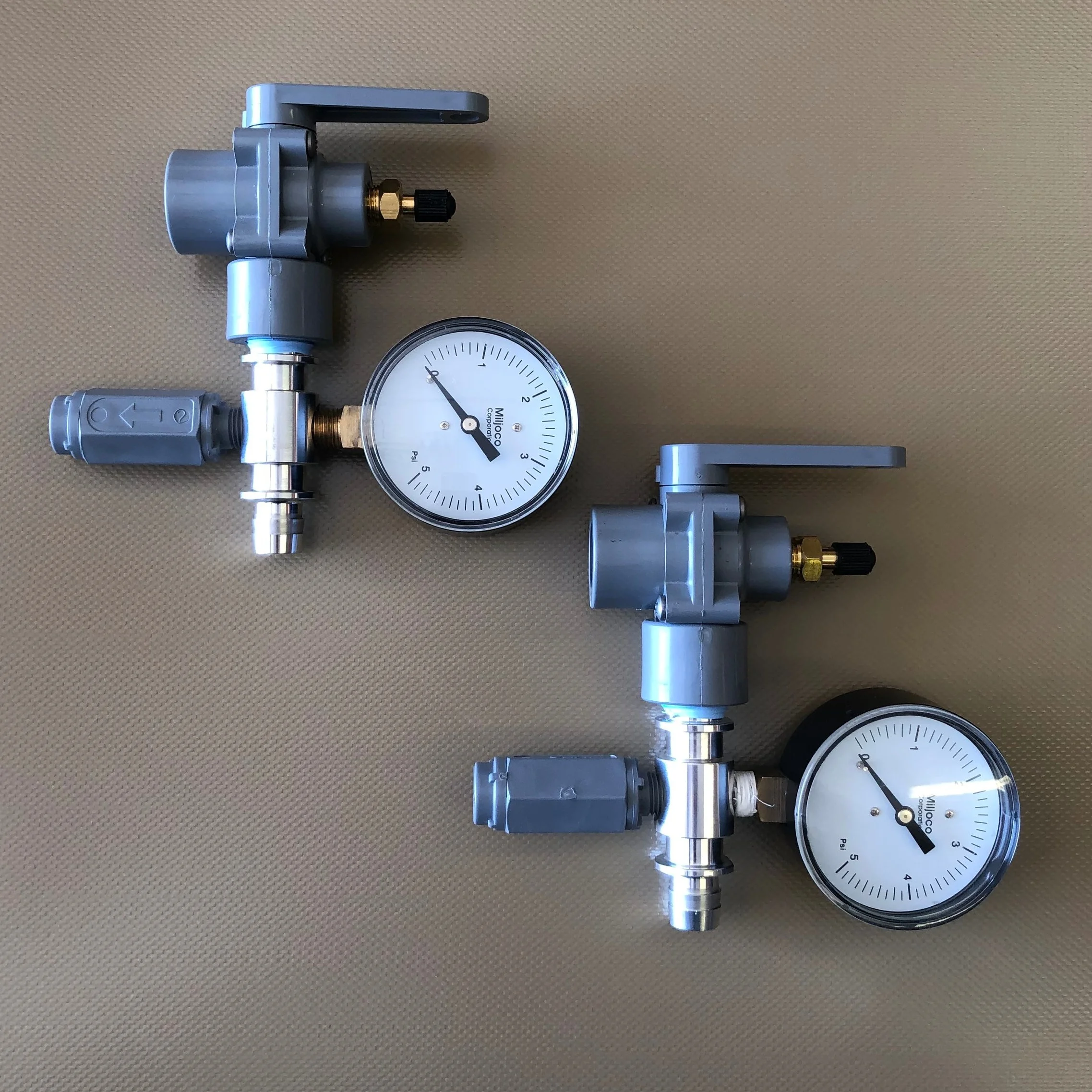 Valve Assemblies with Air Gauges $99 Upgrade your valves to include air gauges so you know how much air pressure is in each bag. 5/8” systems only. $199 if buying separate.