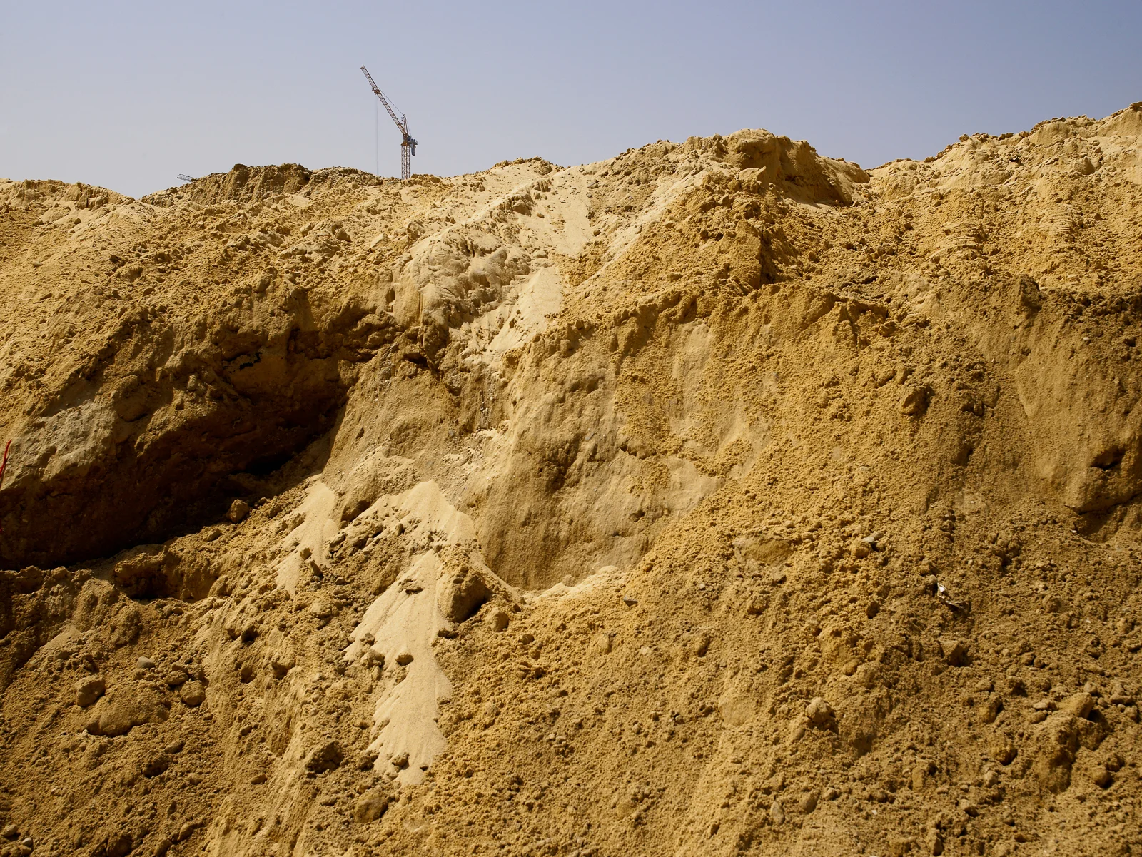 Construction site abstract landscape in Dubai