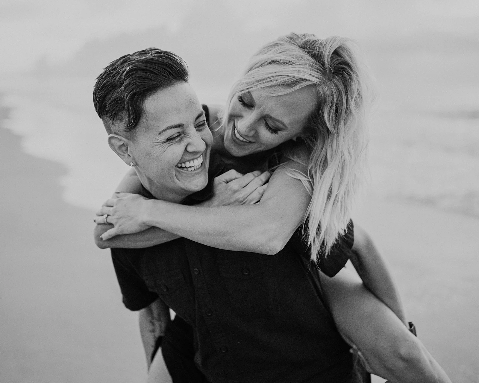 downtown cocoa beach florida same sex engagement photos