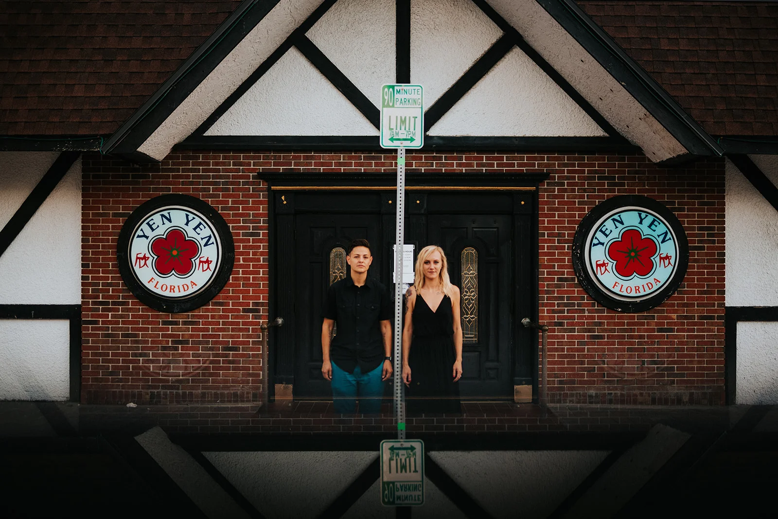 downtown cocoa beach florida same sex engagement photos