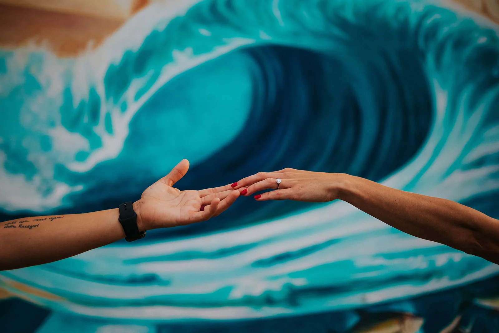 downtown cocoa beach florida same sex engagement photos