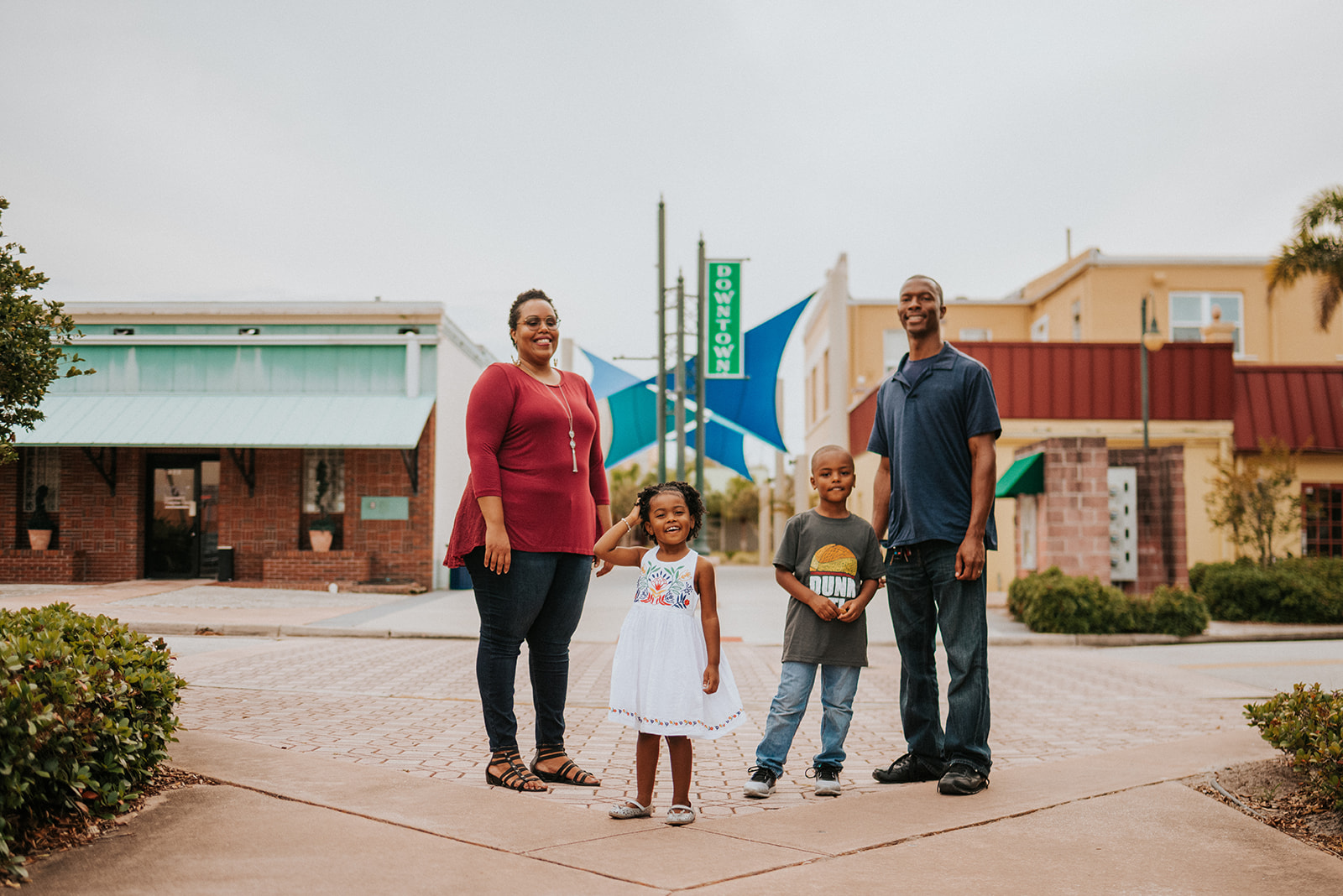 downtown titusville florida family photos