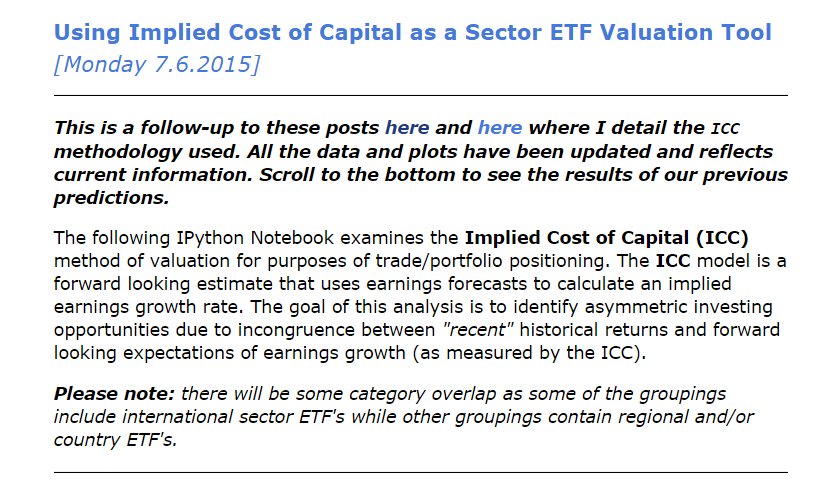 COMPOSITE SECTOR ETF VALUATION REPORT [7.6.2015]