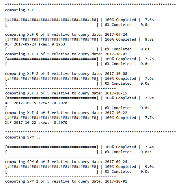 Computing Option Skews with Dask