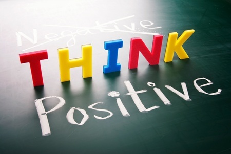 Picture of the words think positive. Ultimate Health Personal Trainer Los Angeles, CA 90068