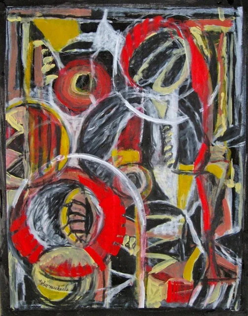 Michaels, Red,Yellow,Black%22  acrylics: neo crayons.jpg