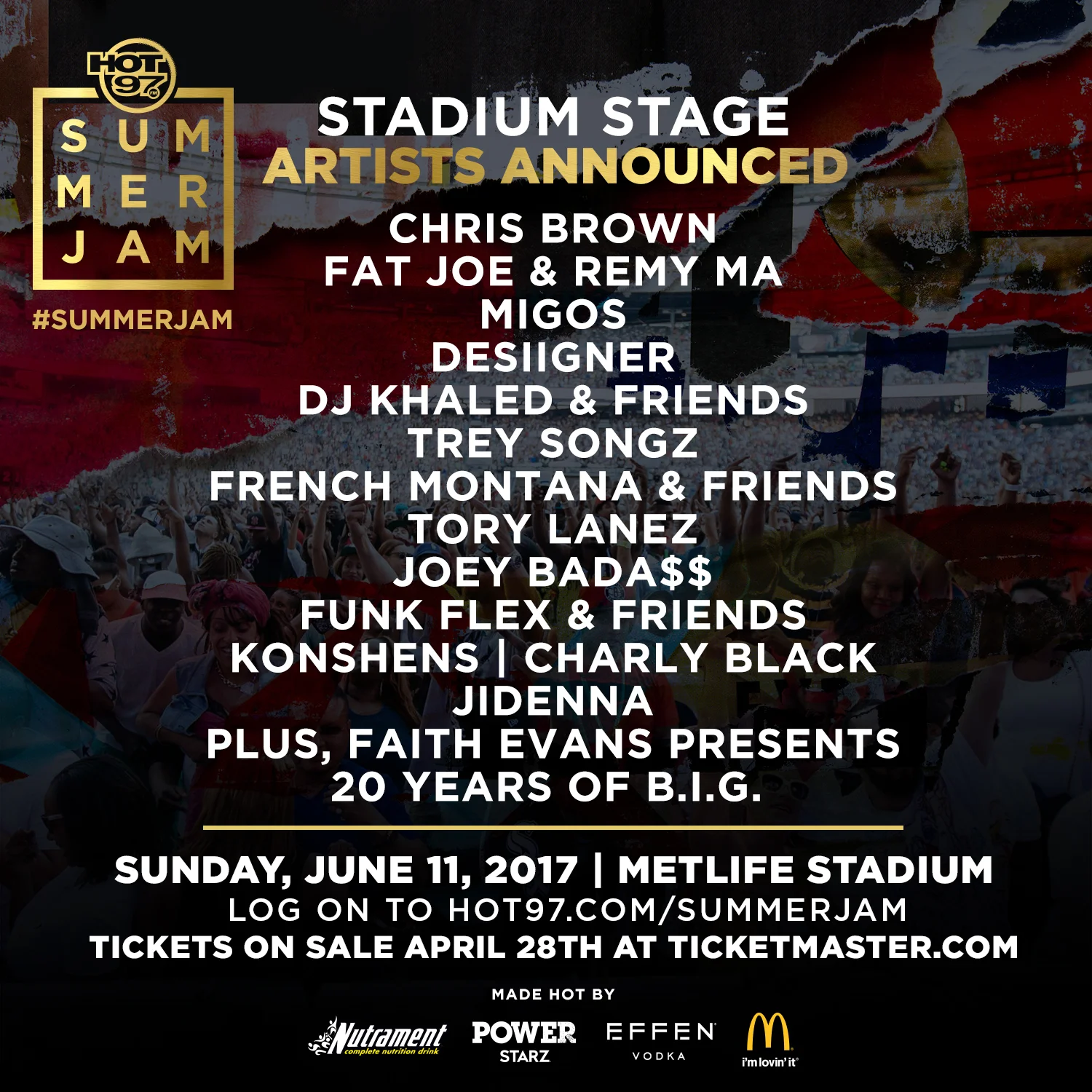 East Rutherford, NJ - Hot 97 Summer Jam w/ Faith Evans, P Diddy, Snoop Dogg, Lil Kim, and more