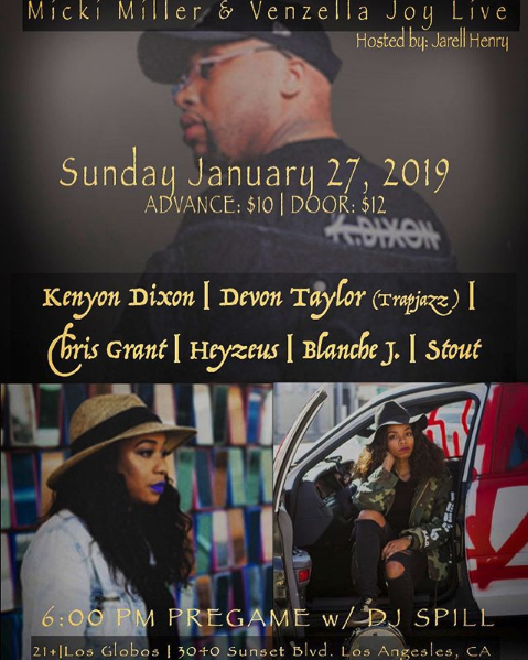 Echo Park, CA - w/ Micki Miller @ Los Globos