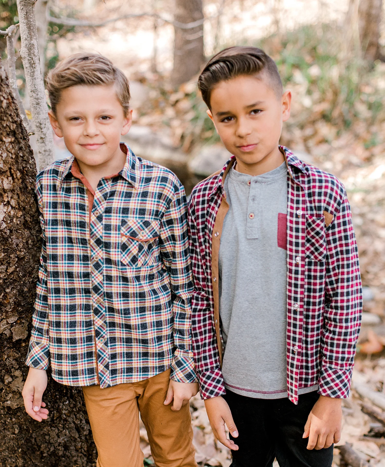 Plaid Flannel Roll-up Sleeve Shirt 