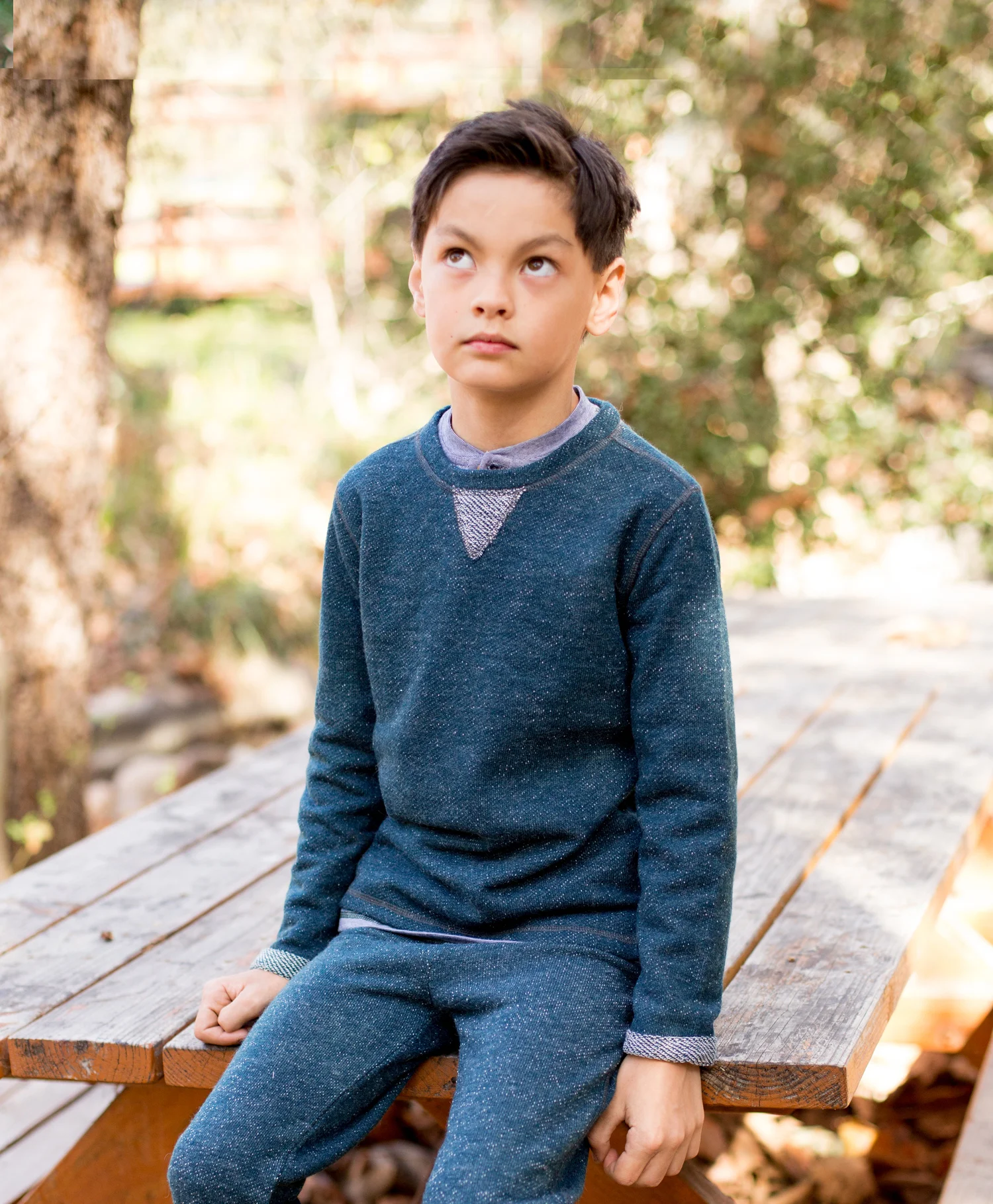 Navy Tri-Blend French Terry Sweatshirt