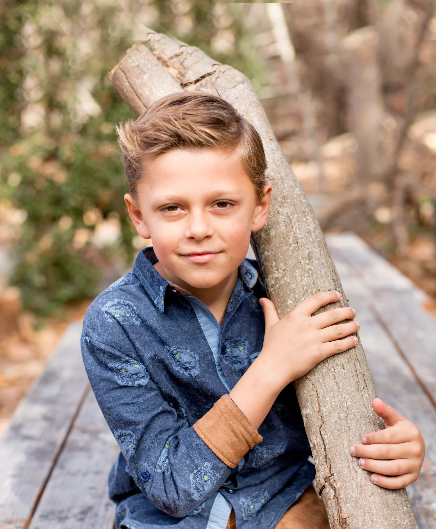 Wild Cat Flocked Print Shirt