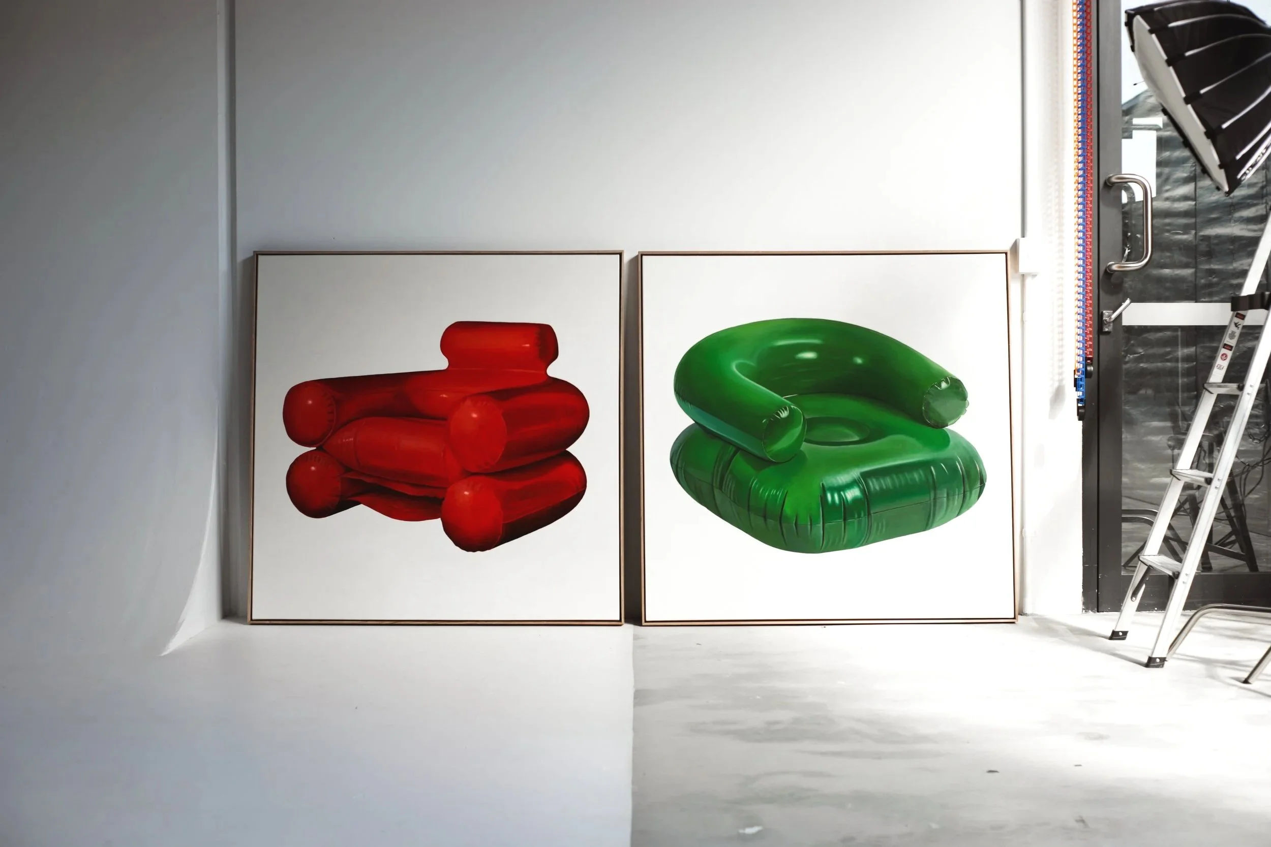 Hotdog and Slushy - 2025 - 122 x 122cm