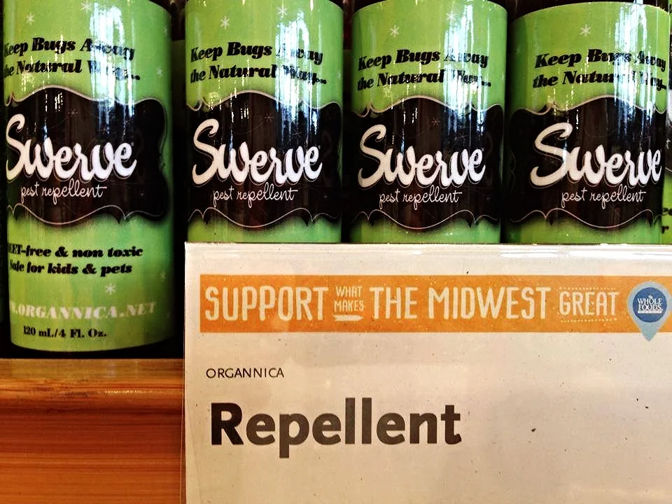 Fine Swerve® Pest Repellent at most Whole Foods Markets in the Midwest.