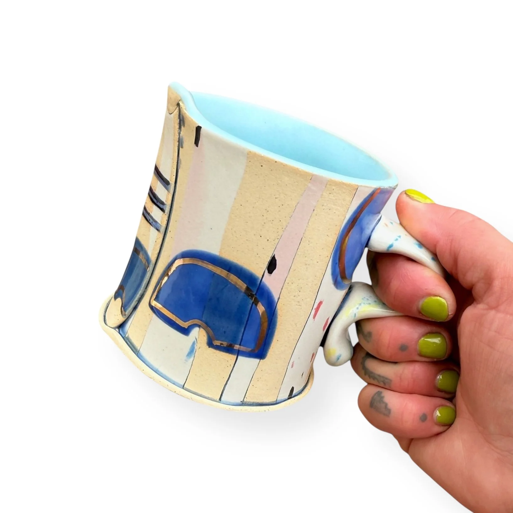 Blue Macaroni Mug