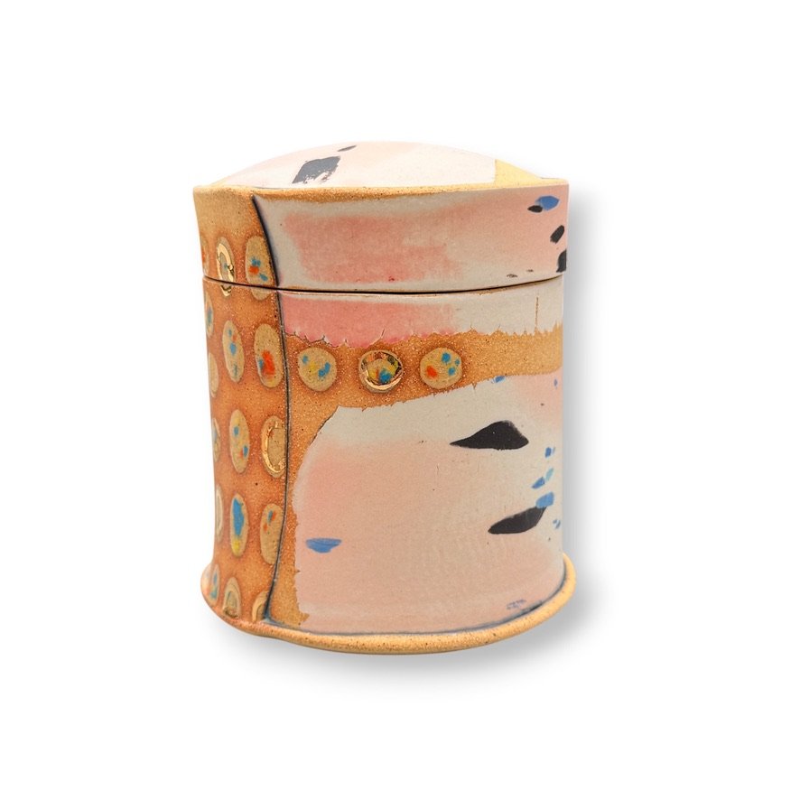 Tall Spotted Jar