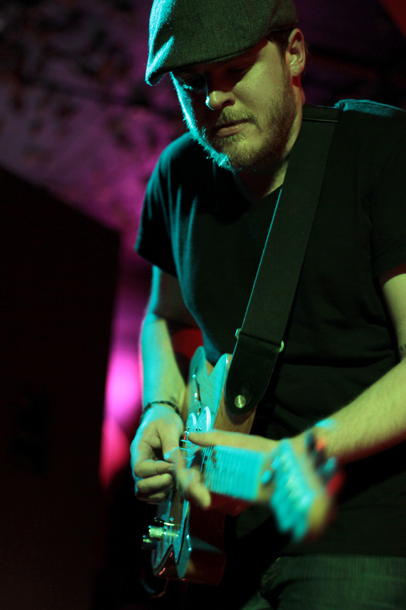  Viper Creek Club guitarist Brandon Jensen at the Comet Tavern in Seattle.&nbsp; 