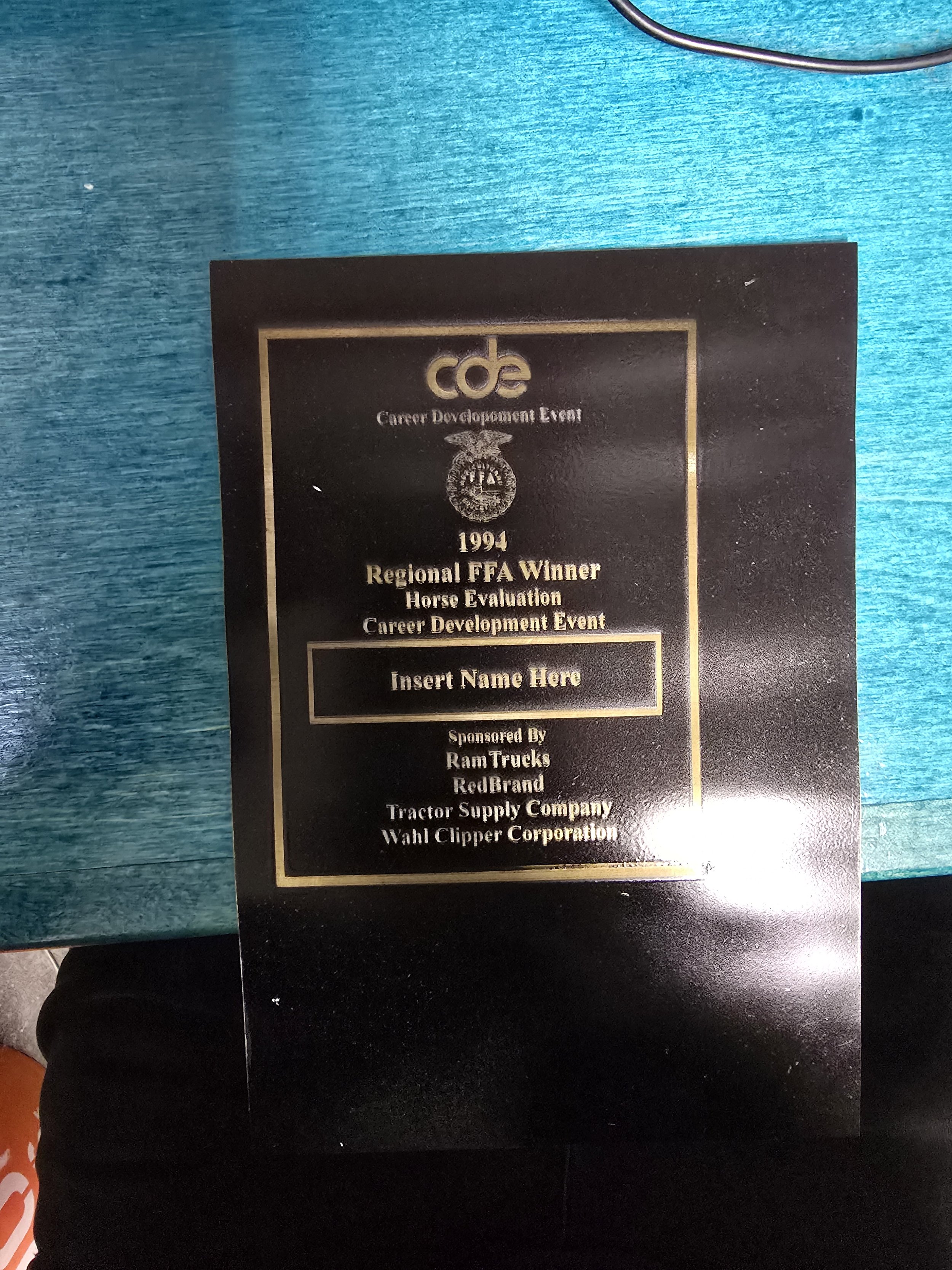 Falcon Girls 2024 (Laser etch brass plaques)