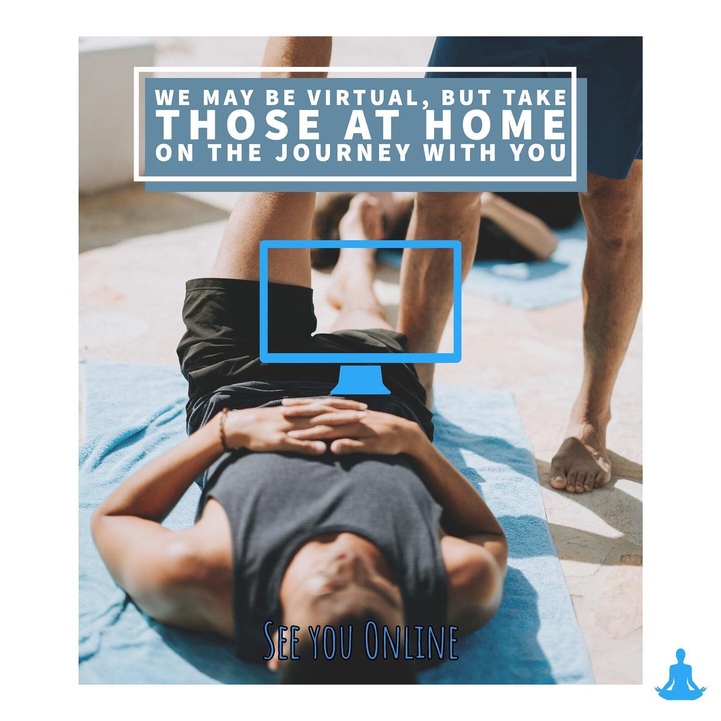 So we&rsquo;re still online.. but the best part about that is being able to connect with all of you at home. We know working out and practicing yoga from home may not be ideal, or easy but that&rsquo;s why we welcome you to bring those around you onl