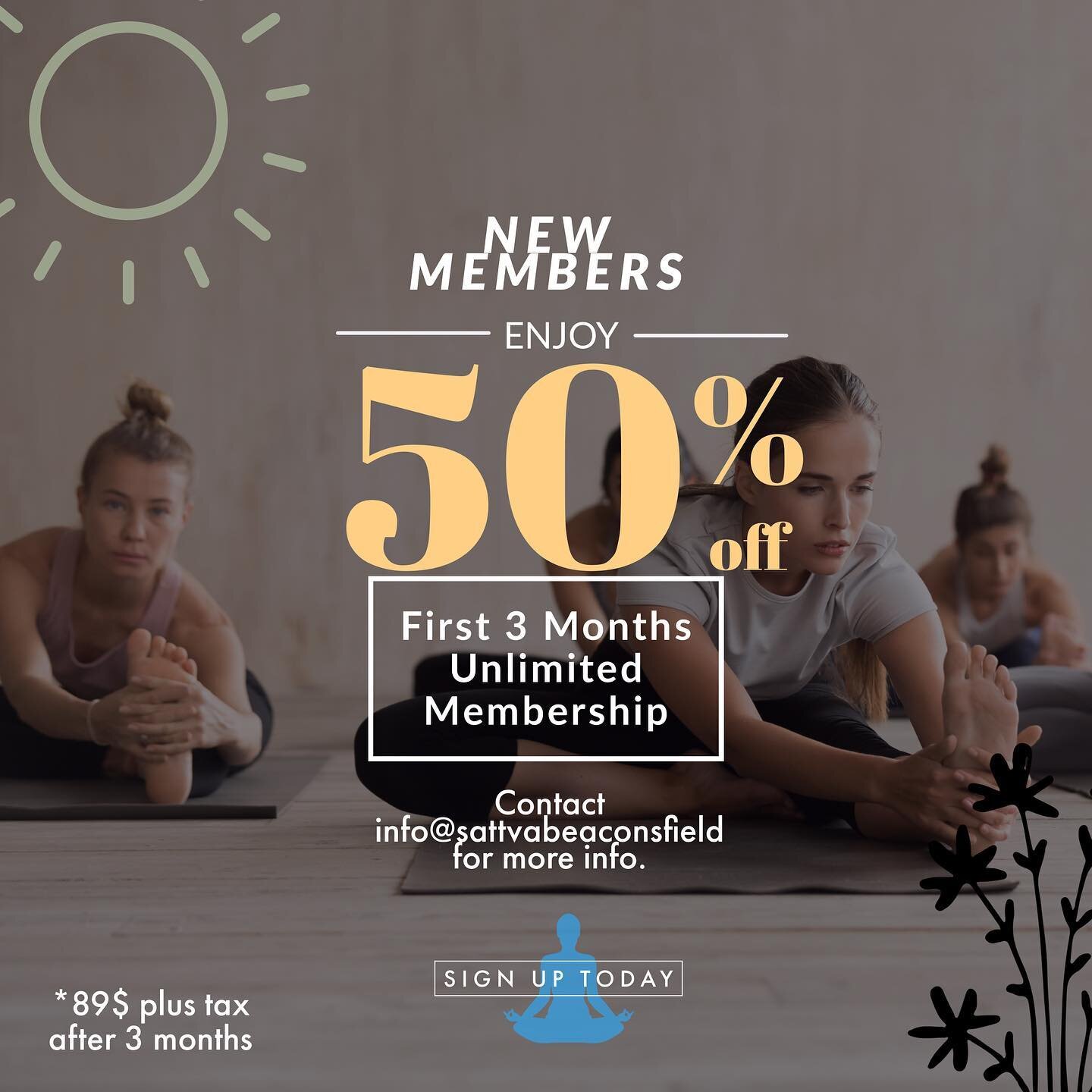 ATTENTION🎉 We are back in studio and more excited than ever to announce a discount for new members! If you&rsquo;re looking for a studio that is homey, cares about you and offers the yoga you&rsquo;re looking for&hellip; we have you covered! Tell yo