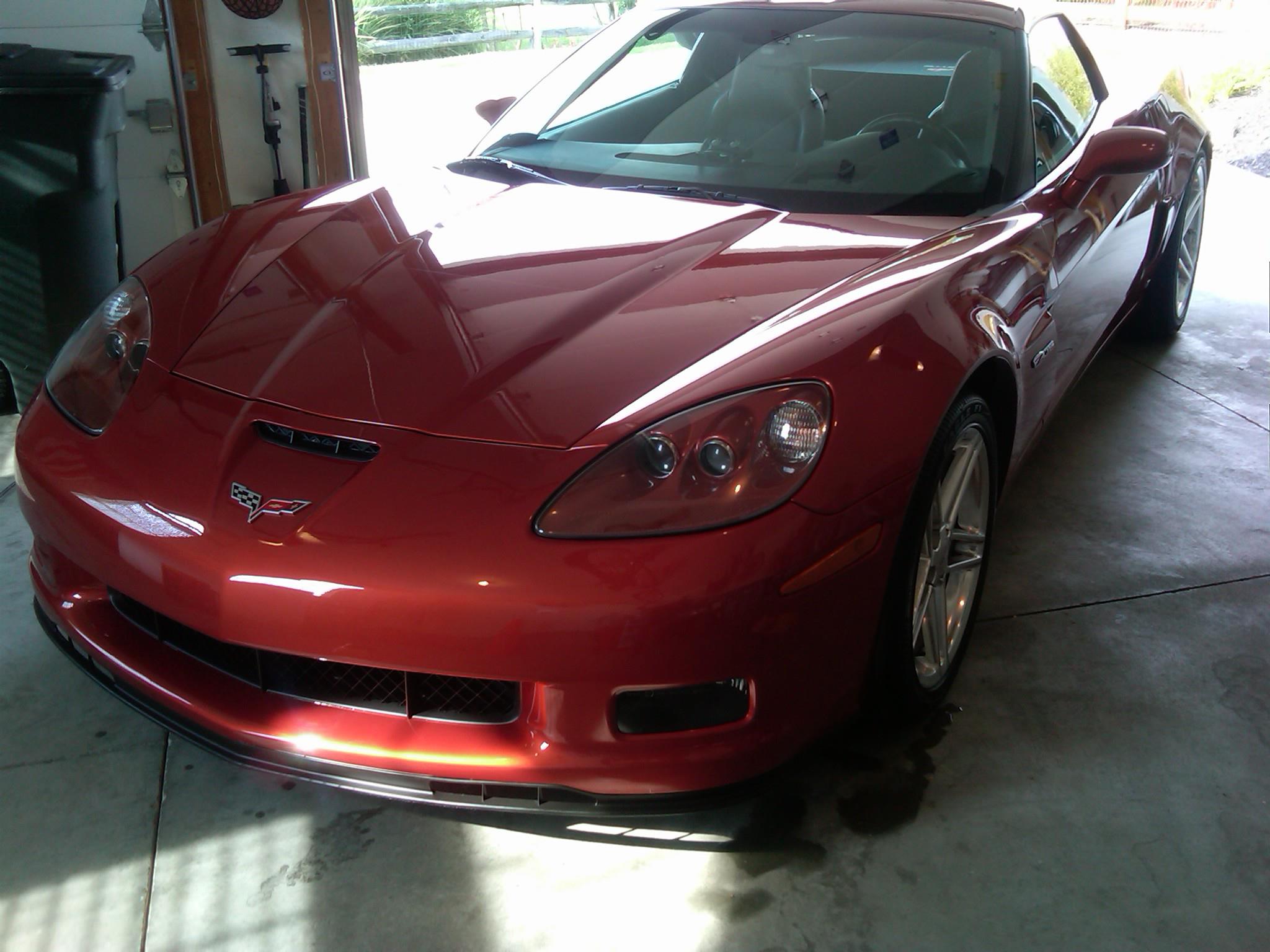 Corvette's Paint Protected with Clear Bra