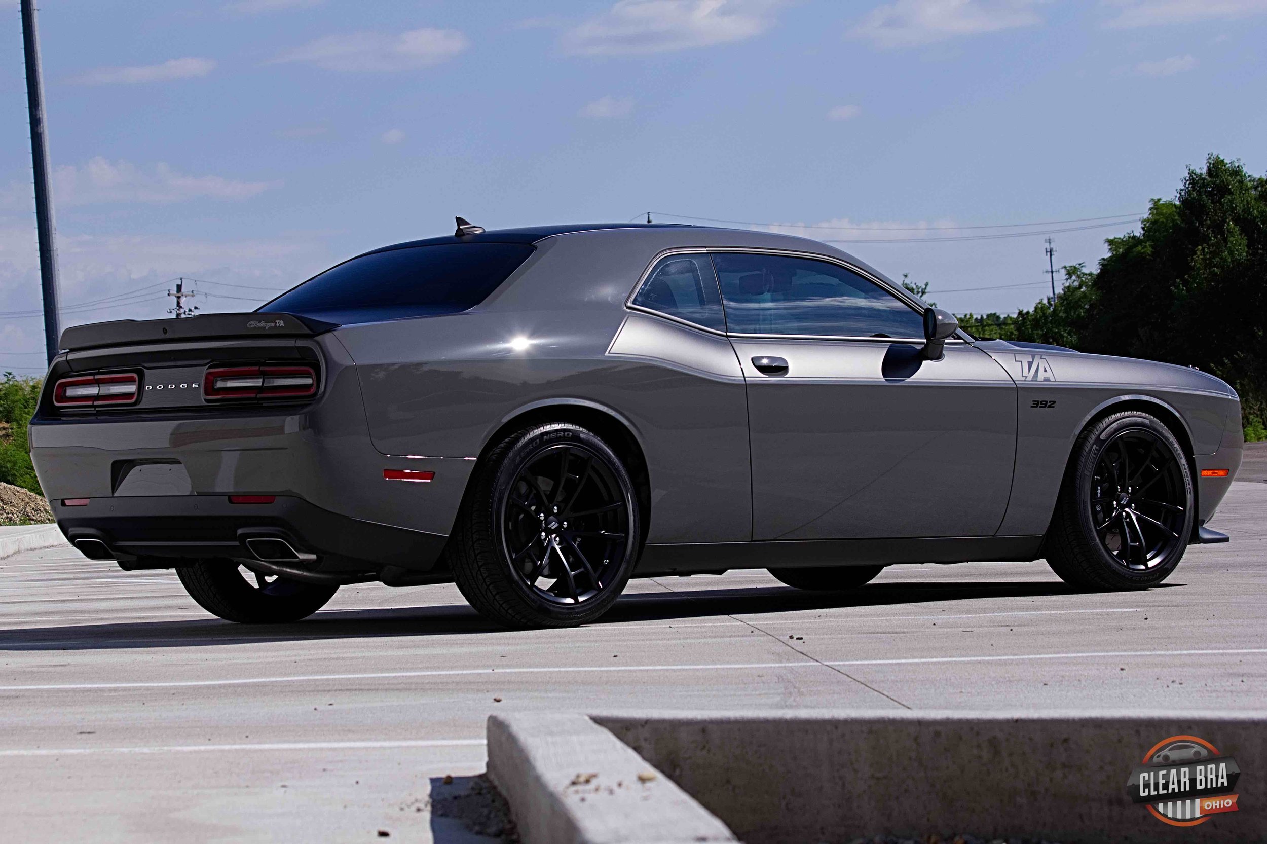 Stealth Dodge Challenger Needed a Custom Clear Bra Solution