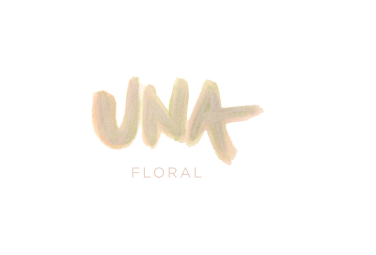 logo for my floral design company, Una Floral 