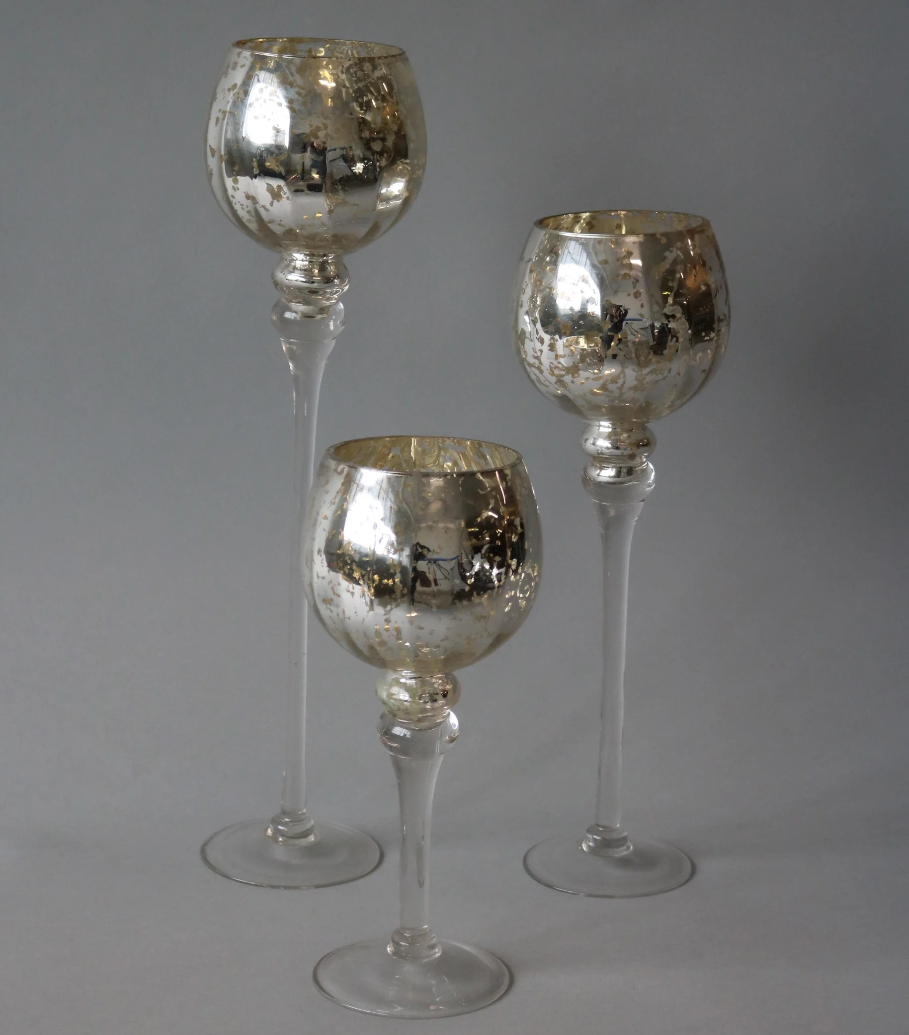 Silver Mercury Tealight Trio