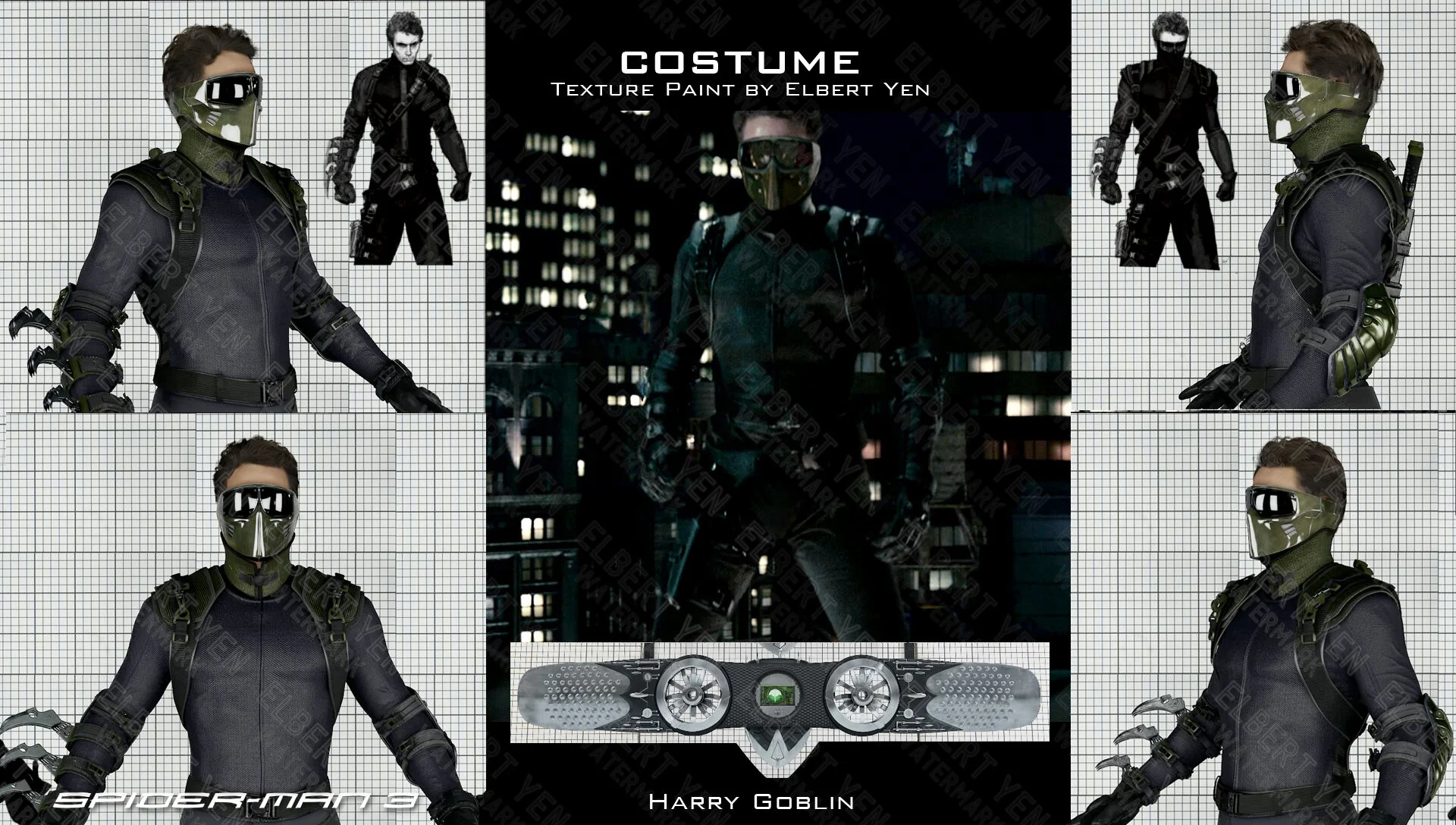 Harry Goblin's Costume & Skystick