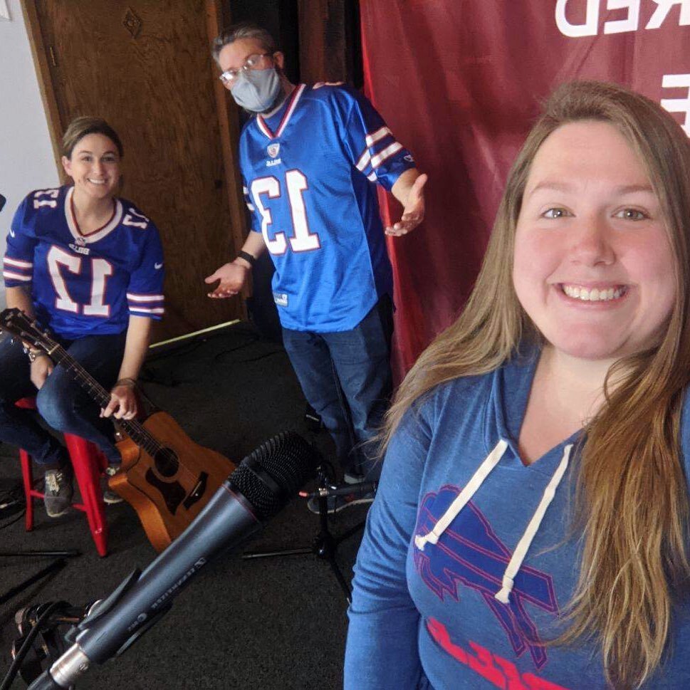 Our worship team is hyped to cheer on our Bills this afternoon! Don&rsquo;t forget to join us for worship tomorrow morning at 9 at http://anchorbuffalo.online.church. #billsmafia #playoffs2020 #buffalove